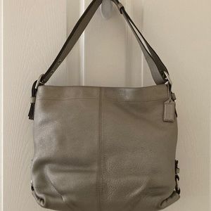 Coach bronze colored shoulder bag